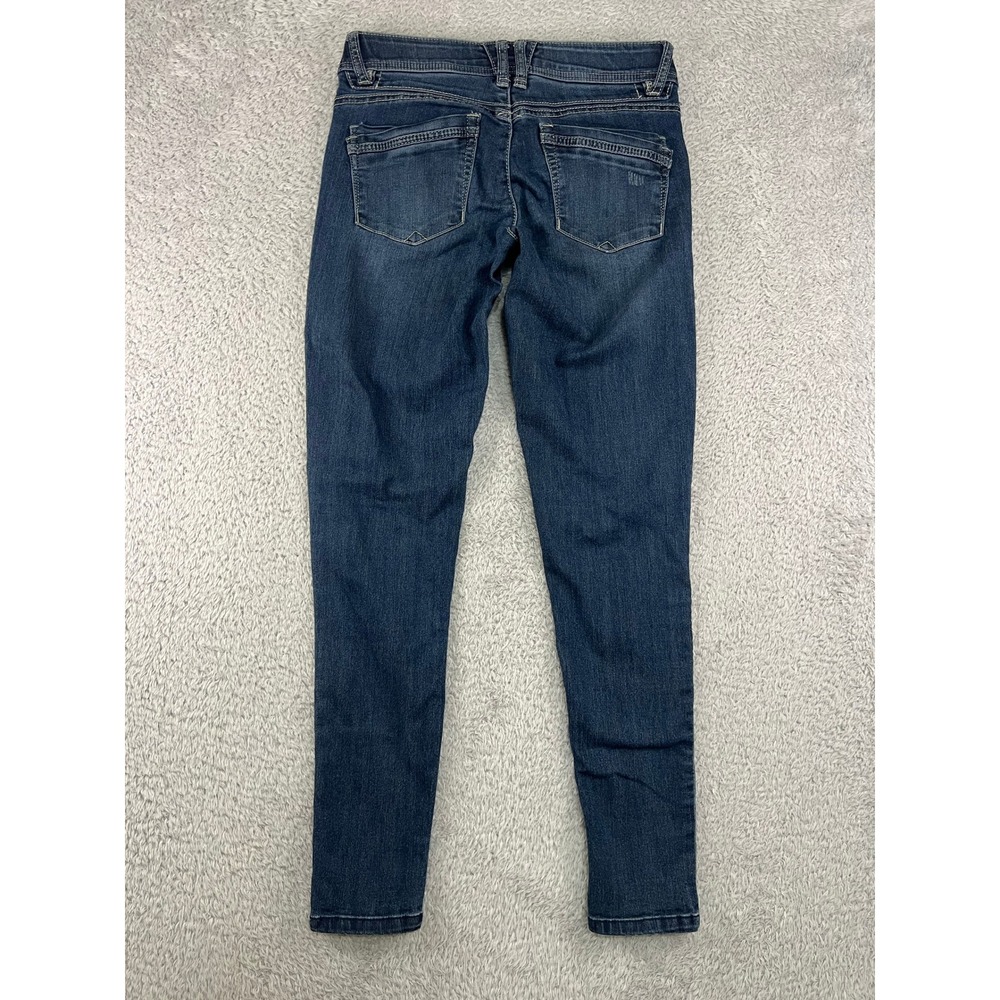 Democracy Jeans Women 4 (28x28) Blue Skinny Ab Solution Distressed Stretch Denim - Picture 2 of 9